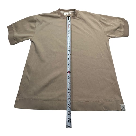 HUDSON & BARROW Knitwear Mens M Short Sleeve Crewneck T Shirt Beige - Picture 5 of 8